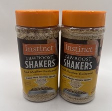 2 X Instinct Raw Boost Shakers Cage Fr Chicken Freeze Dried Dog Food Topper 5.5