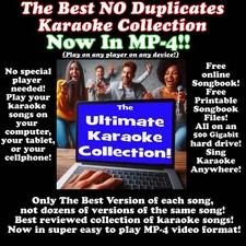 52,000 NO Duplicates Karaoke Songs with free online songlist, now in MP-4 video 