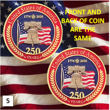 Challenge Coin: America's 250th Anniversary #5 (Ships from CO, USA)