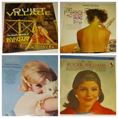 EASY LISTENING LP LOT (4): PERCY FAITH, BOSTON POPS, MARTIN DENNY ROGER WILLIAMS