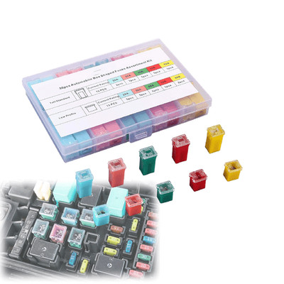 30Pcs Car Fuses Assortment Kit Tall/Standard and Low Profile Automotive Fuses