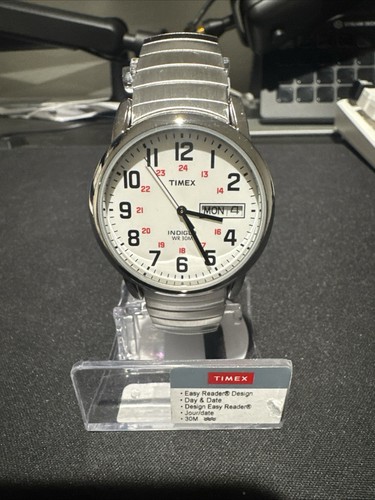 Timex Indigo Wr 30 M Watch - MISSING SIDE CROWN - Picture 2 of 7