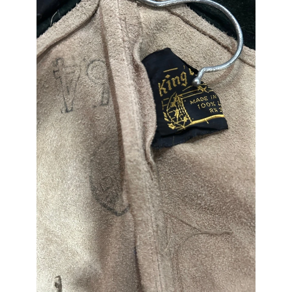 King of Ponchos vintage suede two tone fringe poncho  - Image 3 of 4