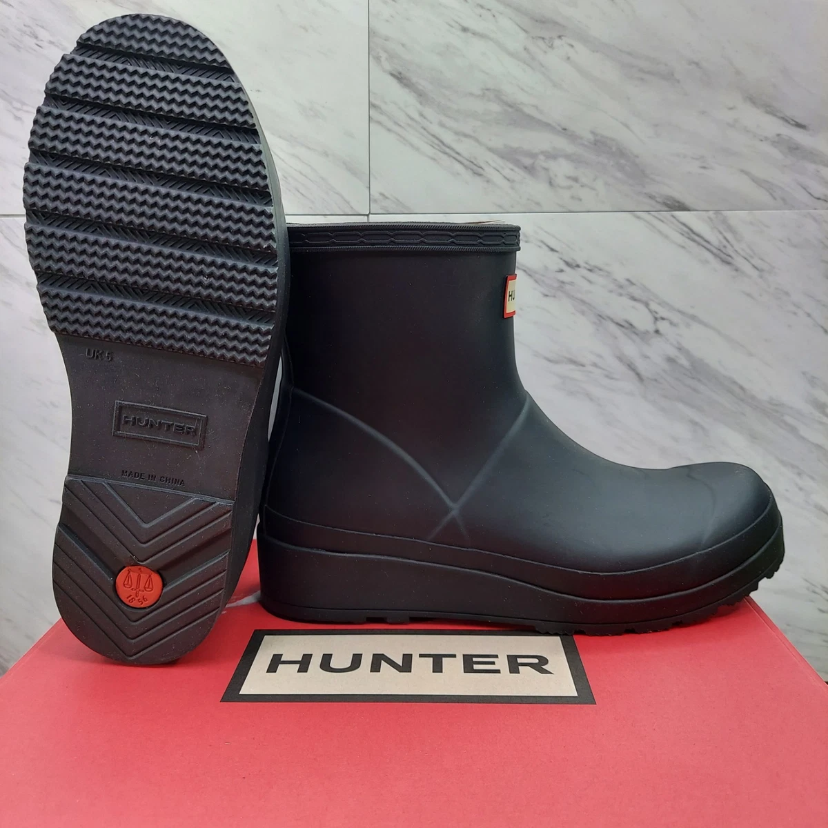Hunter Original Short Black Boots for Women for sale | eBay