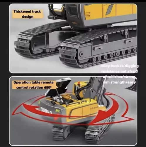 New Drift RC 4x4 Off Road Excavator Battery Powered Stunt Car Remote Control - Picture 3 of 4