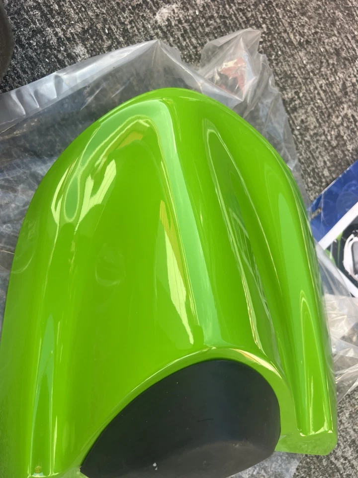 2004-2005 川崎 ZX 1000 忍者 ZX-10R 后独奏斗篷座椅绿色石灰 — 第 2/4 张图片