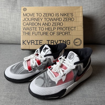 NIKE KYRIE 8 GO GS White/University Red-Black  SIZE 7Y or 8.5W