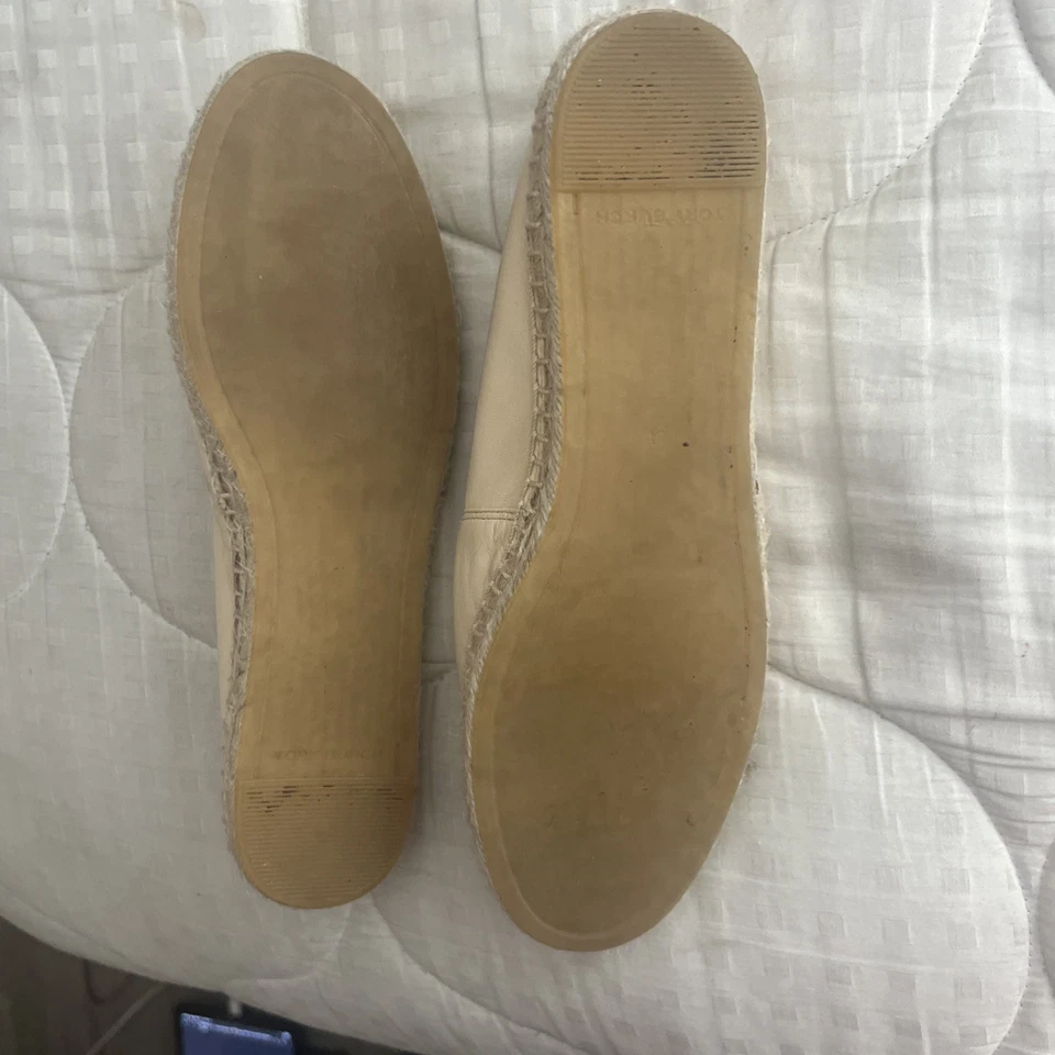 TORY BURCH Eleanor Logo Espadrille Women's Size US SZ 8 Cream - Image 2 of 4