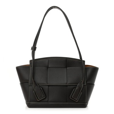 Bottega Veneta French Calfskin Maxi Intrecciato Small Arco Fondant