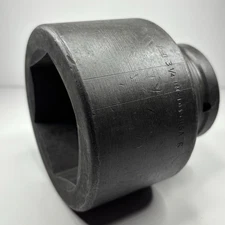 RARE Snap On Tools IM1045 1-1/2” Dr 6Pt SAE 3-1/4” Shallow Impact Socket USA VTG