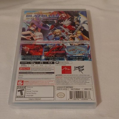 BlazBlue Central Fiction Special Edition Nintendo Switch Arc