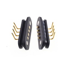 5 Pair Spring-Loaded Magnetic Pogo pin connector 4 pin Pitch 2.5 mm
