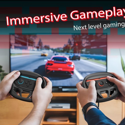 Mando Volante Fosmon para Nintendo Switch 2 Joycons Racing Wheel - Imagen 3 de 7