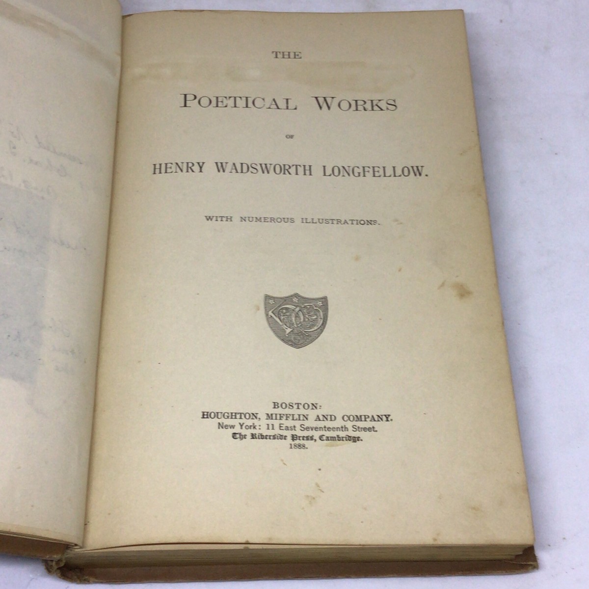 その他 LongFellows Poetical Works Poetical Works of Henry Wadsworth Longfellow -Vol. 1 (illust