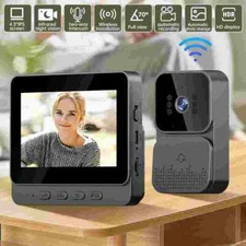 1080P Smart Video Doorbell with Chime Ringer Security Camera w/ 4.3" IPS Screen