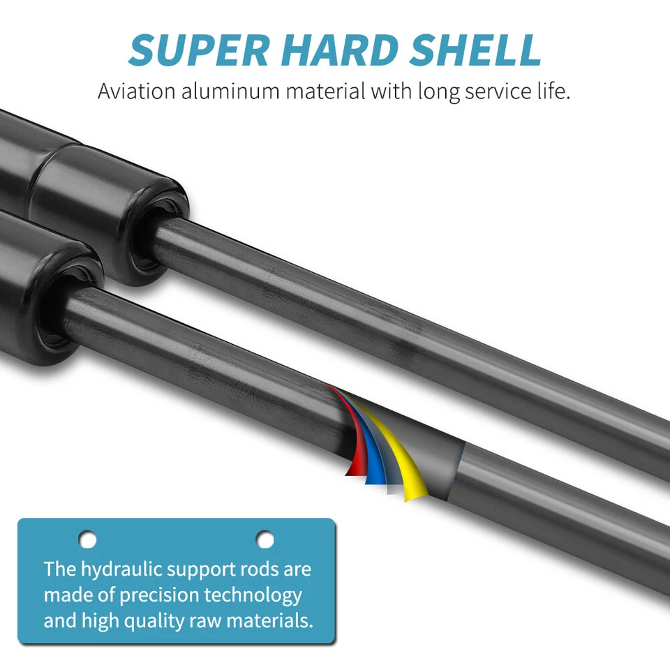 2X Tailgate Trunk Lift Supports Shocks Gas Struts for BMW 525i 528i 530i 540i M5 Foto 3 de 4