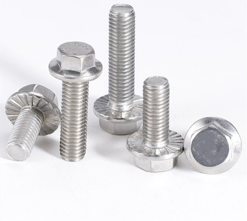 3/8-16 Stainless Steel Serrated Flange Hex Cap Screws/Bolts - 18-8 Grade, Choose Your Length & Quantity