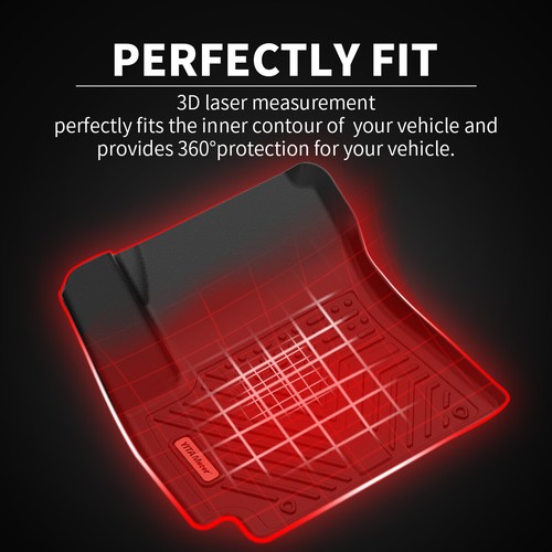 All Weather 3D Floor Mats Liners for 2013-2016 2017-2020 Ford Fusion Lincoln MKZ - Picture 2 of 12