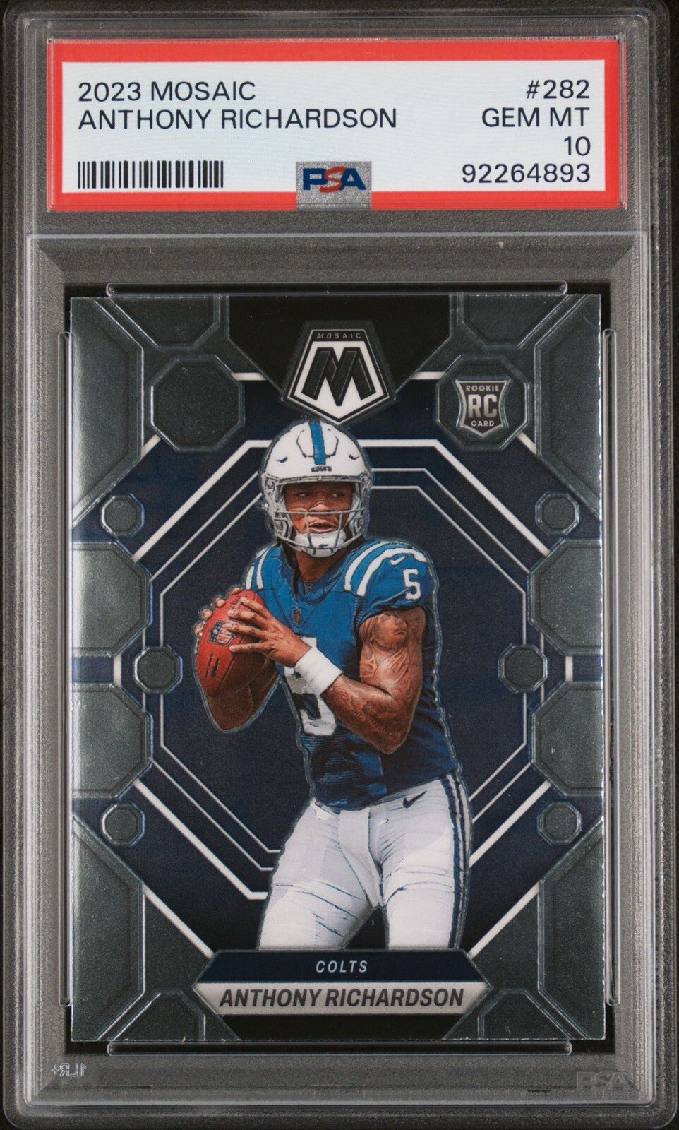 2023 Panini Mosaic #282 Anthony Richardson Colts RC Rookie PSA 10 GEM MINT