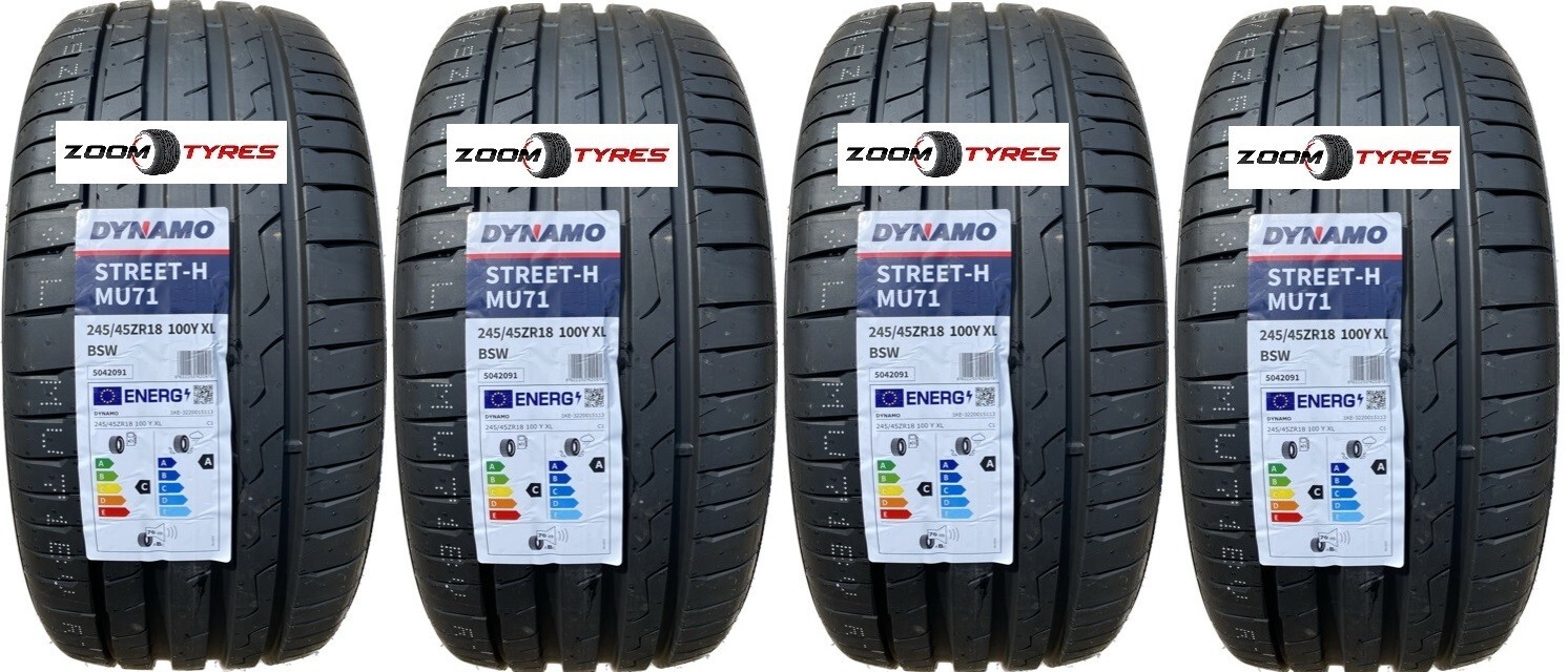 4 X 245 45 18 DYNAMO STREETH MU71 100Y XL TYRES 2454518 A WET GRIP eBay