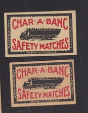 Ancienne étiquette allumettes Finlande BN107294 Char a Banc Camion Car 