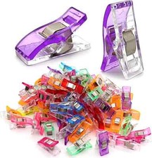 100 Pcs Sewing Clips for Fabric Plastic Clips for Sewing Supplies Acrylic Clips