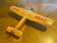 VINTAGE NOMURA JAPAN TIN LITHO TOY FORD TRI-MOTOR AIRPLANE FRICTION 14" WS 4542