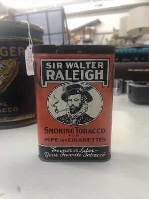 Sir Walter Raleigh Pocket Pipe Tobacco Tin Empty