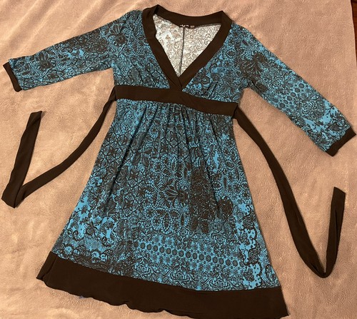 Ruby Rox blau/schwarz Damenkleid Medium