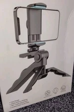 Desktop Tripod  Smart Phone Bracket Black Adjustable Compact 360 Rotate Angle 