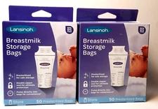 Lansinoh Breastmilk Storage Bags For Breastfeeding Moms Presterilized 50 Ct Lot2
