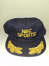 Vintage 1990's NBC Sports Television Cotton Blend Cap Snapback Hat - Made In USA