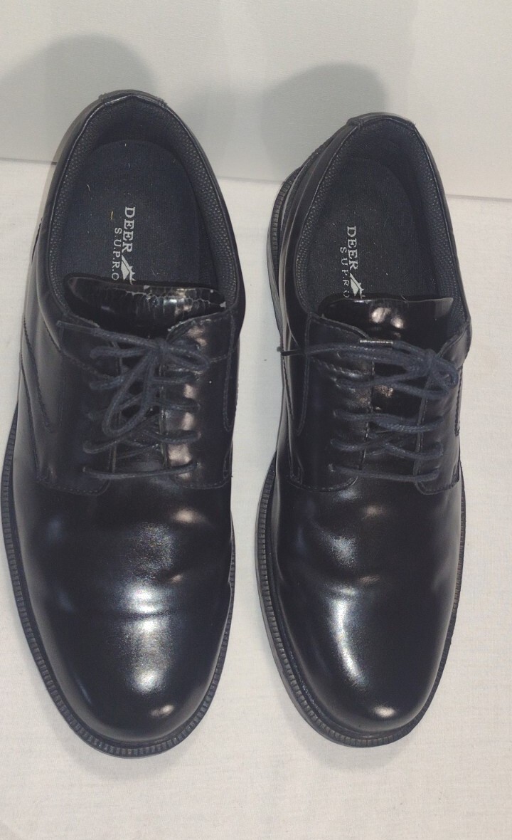 SAOLA Scarpe eleganti da uomo 14M cervi derby SUPRO Sock Times pelle nera stringate