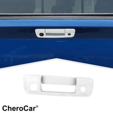 Tailgate Handle Liftgate Latch Decor Cover Trim White For 2009-18 Dodge Ram 1500