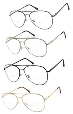 Mens Womens Bifocal Vision Pilot Spring Hinge Temple Reading Glasses