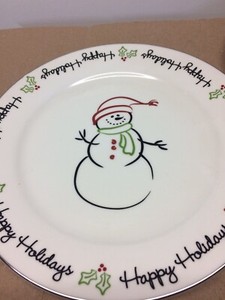 Vintage St. Nicholas Square Serving Plate Christmas Holiday About 11”