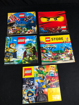 Lego 5 x Prospekte Kataloge Catalog von 2010 2011 2013 2015 2016