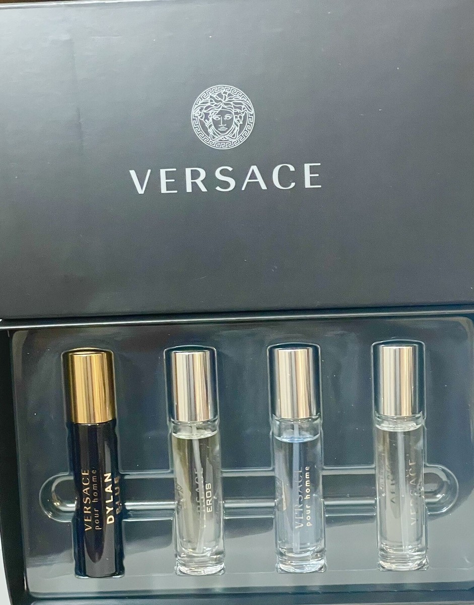 VERSAGE men's perfume collection 4 travel Sz 5 ML each NEW! | eBay