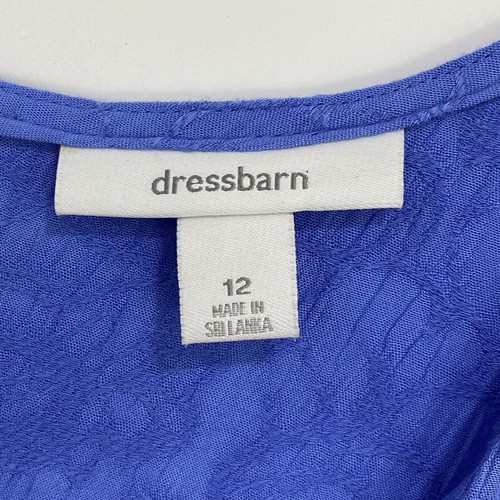 Traje de vestir Dressbarn 2 piezas para mujer 12 azul vestido sin mangas manga corta blazer - Imagen 14 de 20