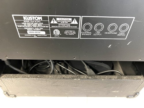 Kustom Model Dual 35 DFX Lead Guitar Amplifier AC 120V 60W - 60HZ - Picture 11 of 14