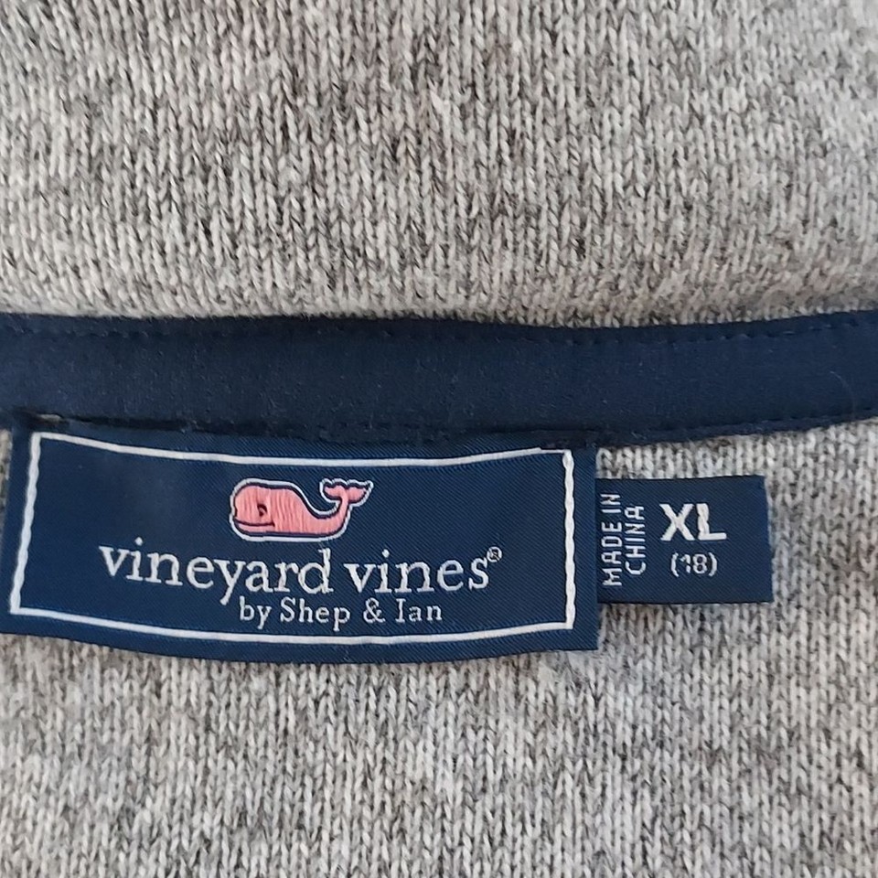 Vineyard Vines Boys Sweater and Quilted Jacket Grey/Navy Size XL 18 eBay