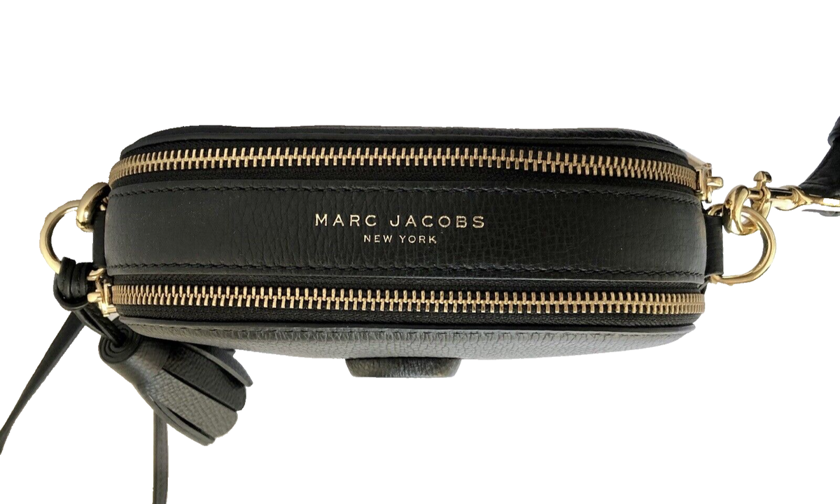 Marc Jacobs Shutter Dual Compartment Crossbody Black Leather Marc Jacobs Shutter Dual Compartment Crossbody Black Leather