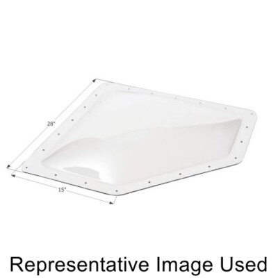 Icon 01866 RV Trailer Neo Angle Outer Skylight 15'' x 28'' - Clear NEW