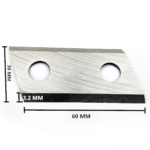 Planer Knives 2.37Inch 60mm Replace For Ecoshredder ES1600; McCulloch
