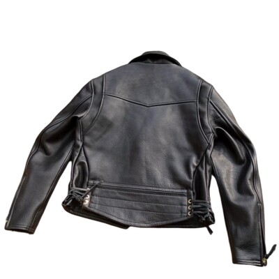ジャケット・アウター VINTAGE Mens Vintage Style Cowhide Motorcycle Biker Retro Zipper