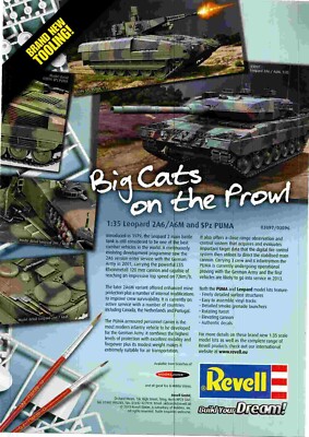 PPOT50 WERBUNG 11X8 1:35 LEOPARD 2A6/A6M UND SPZ PUMA VON REVELL