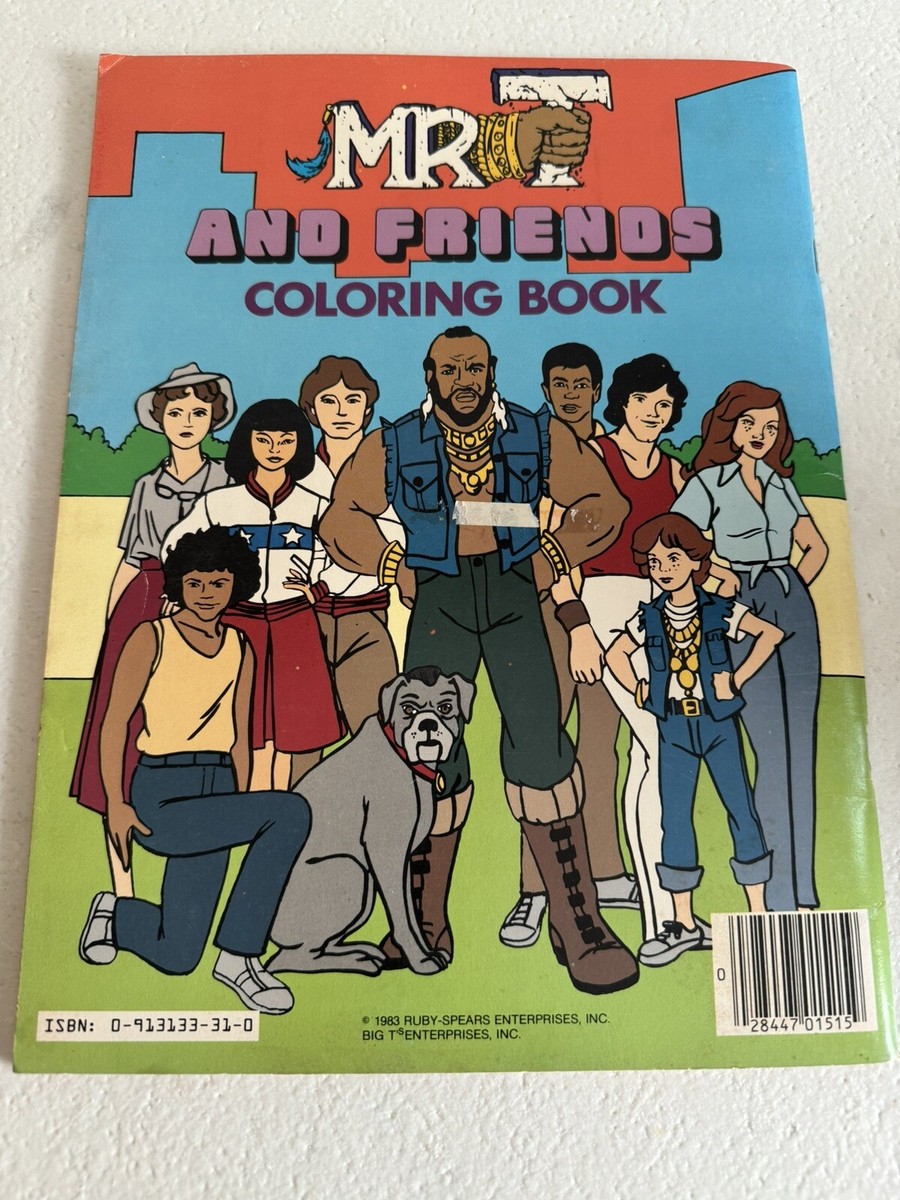 1984 Mr.T  ミスターT ビンテージ　塗り絵 　特攻野郎Aチーム 1984 Mr.T ミスターT ビンテージ 塗り絵 特攻野郎Aチーム 1984