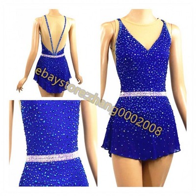 Sparkle Ice Figure Skating Dress /Rhythmic Gymnastics /Tap Twirling Costume