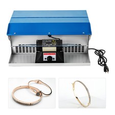 Benchtop Polishing Buffing Machine Jewelry Polisher Dust Collector W/ Light 500W