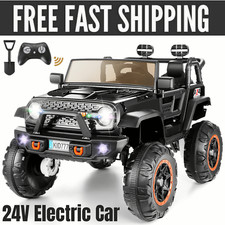 24V 400W Kids Ride On Truck Car 4WD/2WD Switchable 2 Seater with Parent Remote